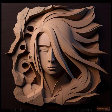 3D модель Кагуя Ооцуцуки Наруто ИЗ НАРУТО (STL)